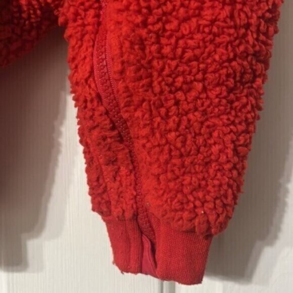 Nike Infant Polar Fleece Bunting Bag One Piece Suit Red Zipper 6 Months - Picture 3 of 6